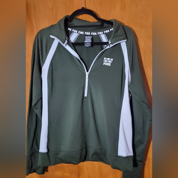 VICTORIA Secret Pink Ultimate  Full Zip-UP Size L - Picture 1 of 3